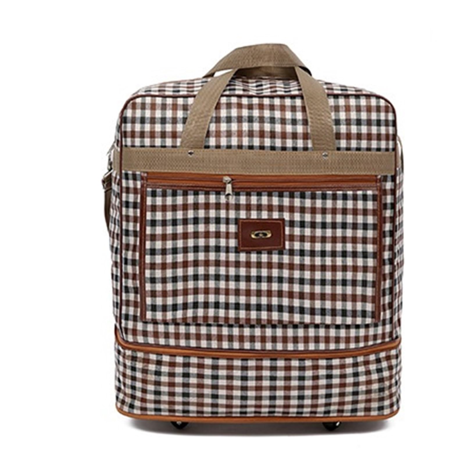 Borsa Da Viaggio Con Ruote Borsone con ruote espandibile extra large, leggero e multistrato, for viaggi riporlo facilmente, borsa for weekend o for una notte Borsone Da Viaggio(2 layers 4 wheels)