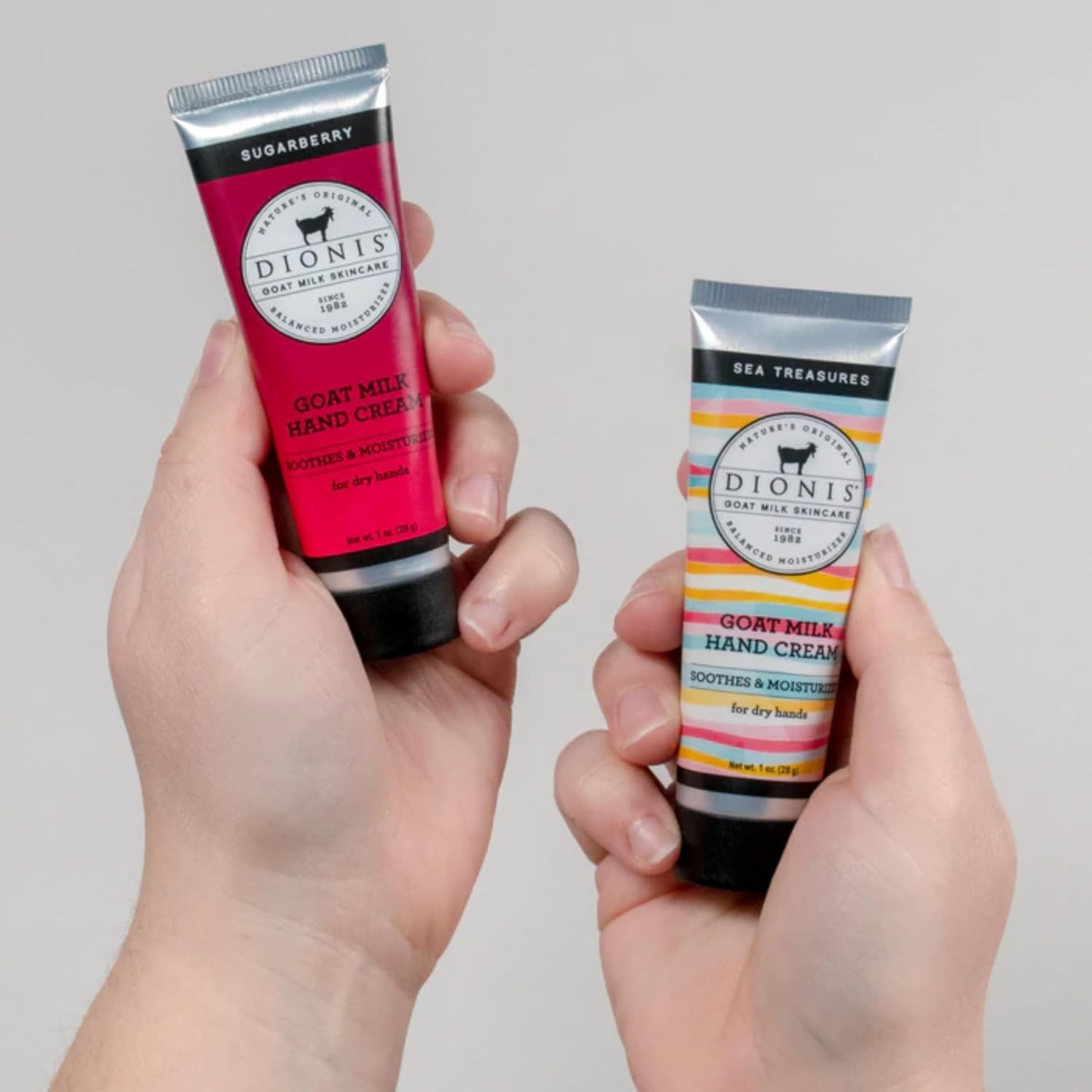 Dionis Goat Milk Hand Cream Sugarberry & Sea Treasures 1oz (Pack of 2) - Image 6