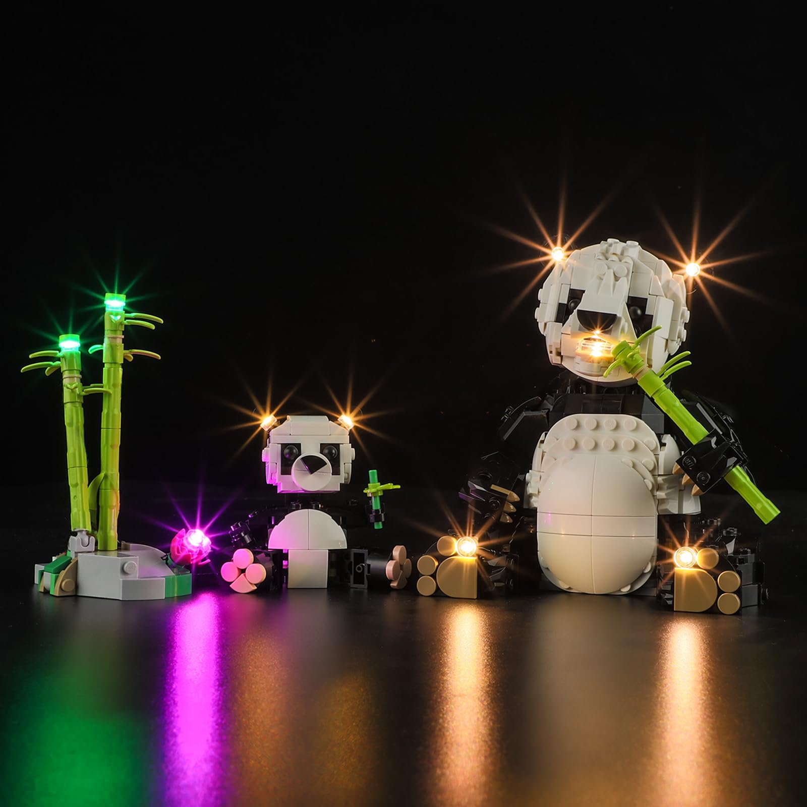 BRIKSMAX 2.0 Light Kit for Lego Wild Animals Panda Family -Innovative Led Lighting Compatible with Lego Creator 31165 - Not Included Lego Set