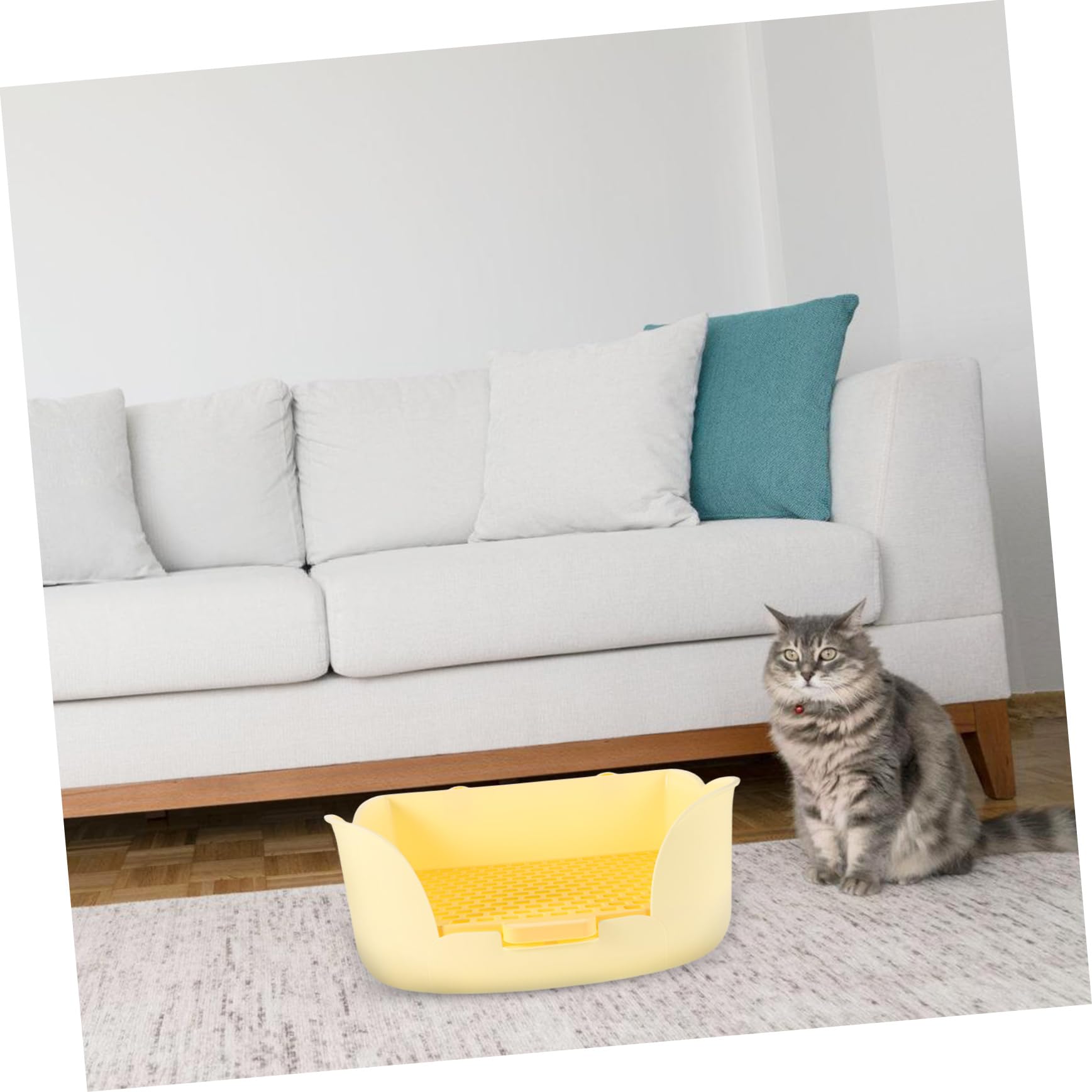 Gatuida Lettiera per Piccoli Animali Lettiera in Plastica per Conigli Furetti Cincillà Piccola