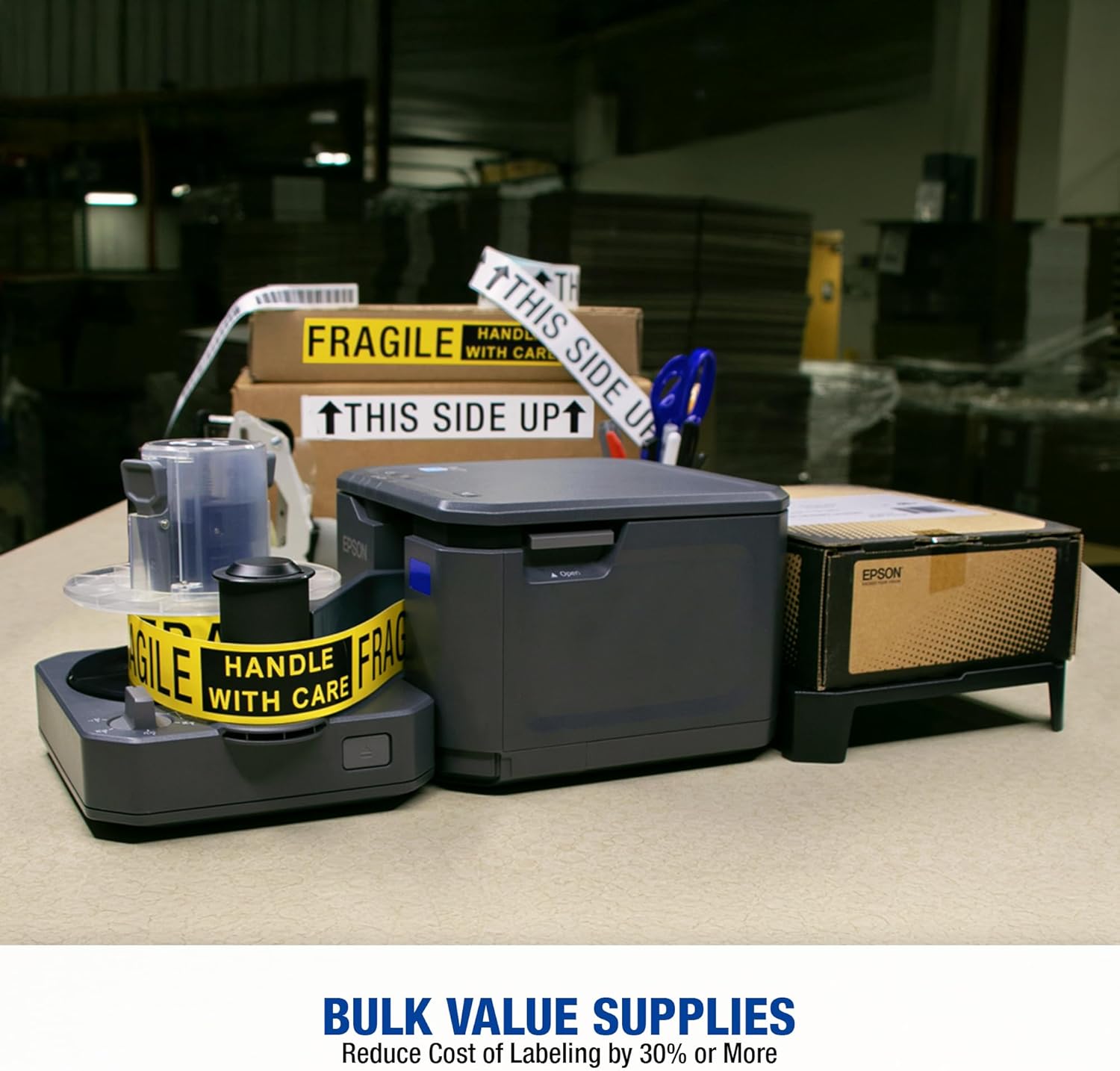 LABELWORKS Epson LW-Z5000PX Industrial Label Maker - Complete Printer Kit with Accessories, PX 147' Bulk Label Rolls, Desktop Printer - Image 6