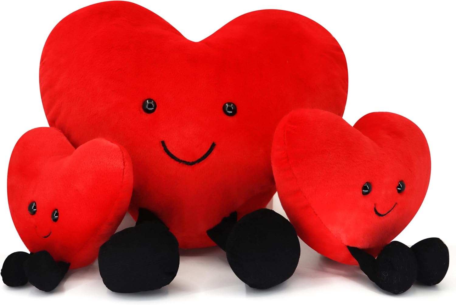 Valentine's Day Heart Pillow,Cute Red Love Pillow Plush Toy,Valentine's Day Gifts for Girls and Boys (7 inch) - Image 4