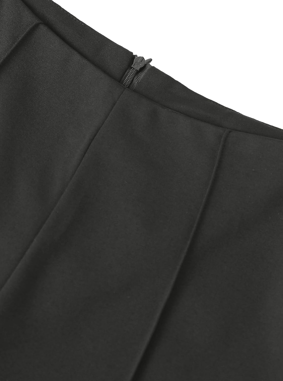 Womens High Waist Casual Shorts Summer Stretchy Dressy Solid Sex Slim Fit Seam Detail Zipper Closure Skinny Shorts - Image 5