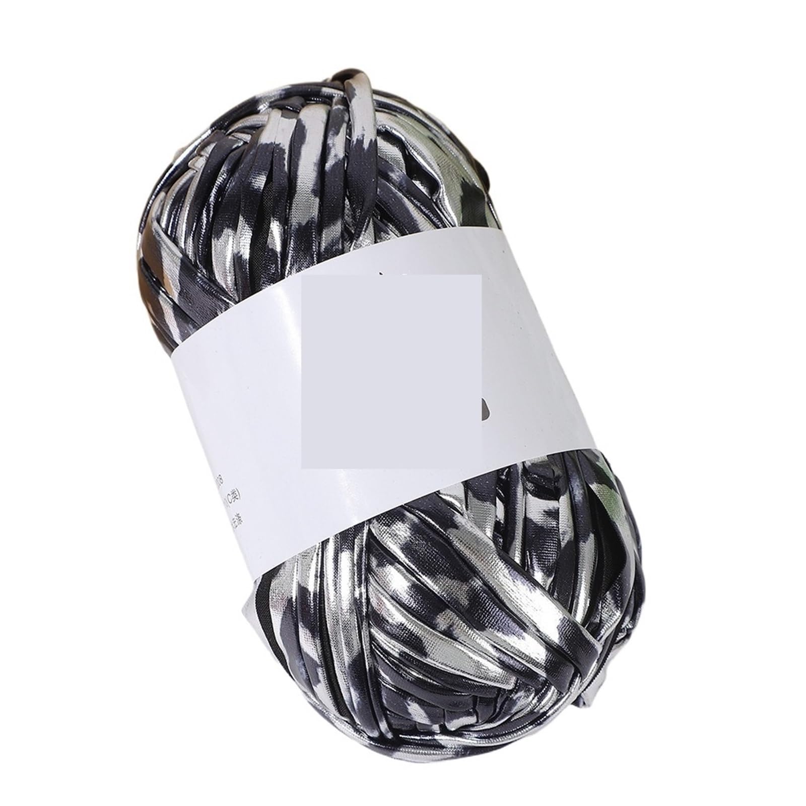 Fil en simili cuir couleur magique effet brillant craquelé pour tricotage créatif 100g