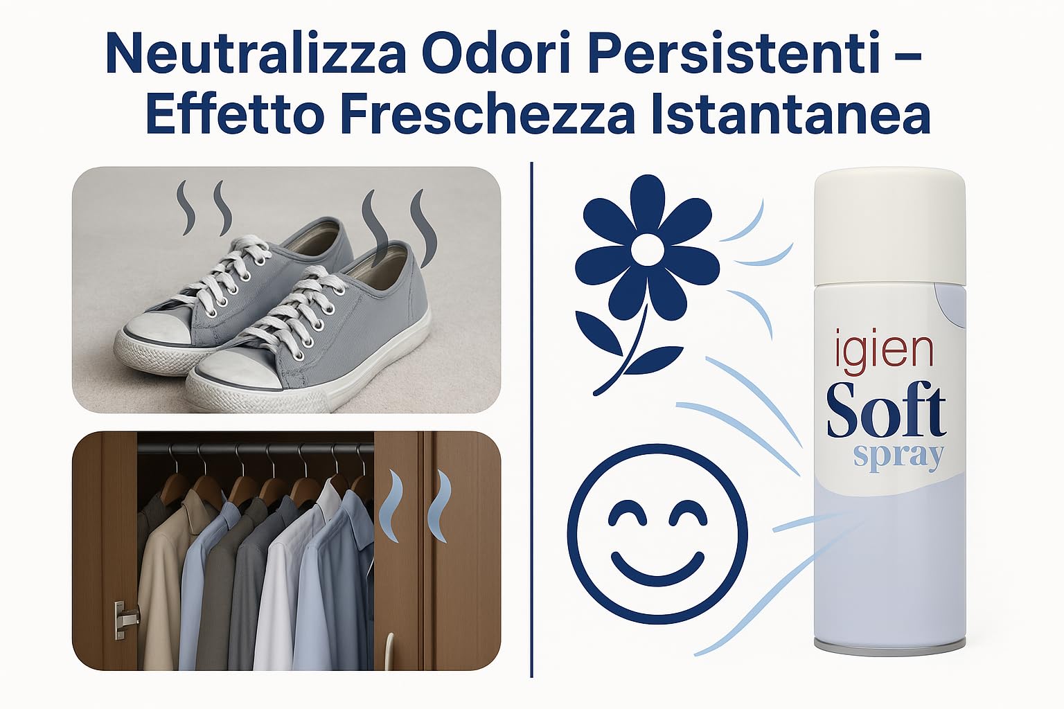 HOME PRO - Tris Deo Désinfectant Tissus et Environnements 3 x 400 ml - Spray Désodorisant Désodorisant Désodorisant pour vêtements, armoires, chaussures, voitures, rideaux, maison - Sauvegardeuses à