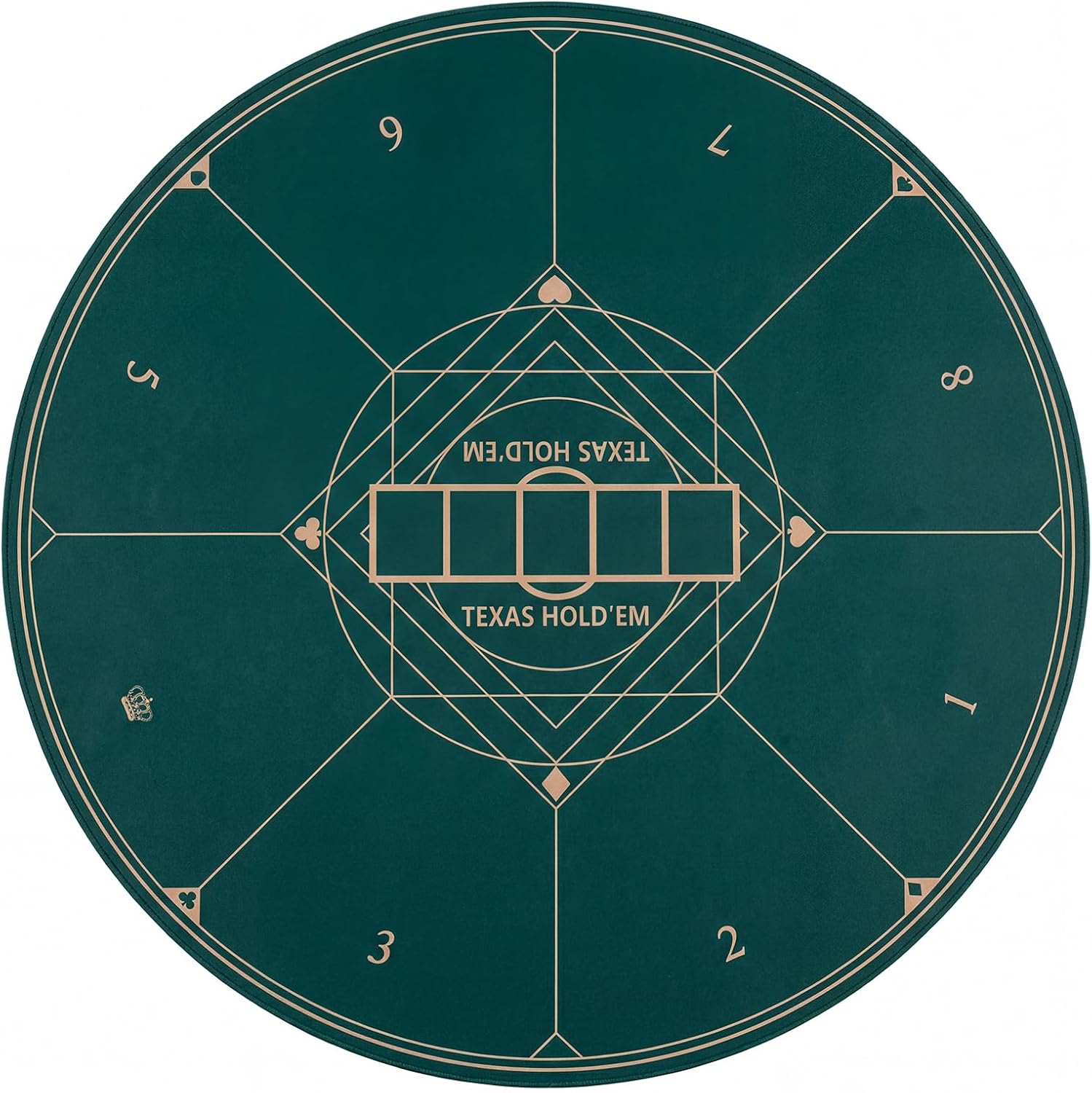 Giantex 55" Poker Table Top, 8 Player Foldable Texas Holdem Poker Mat with Carrying Bag, 3 mm Rubber Foam, Portable Anti-Slip Rubber Poker Table Mat for Casino Card Games