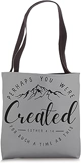 Perhaps You Were Created Esther 4:14 Faith Chosen Christian Tote Bag