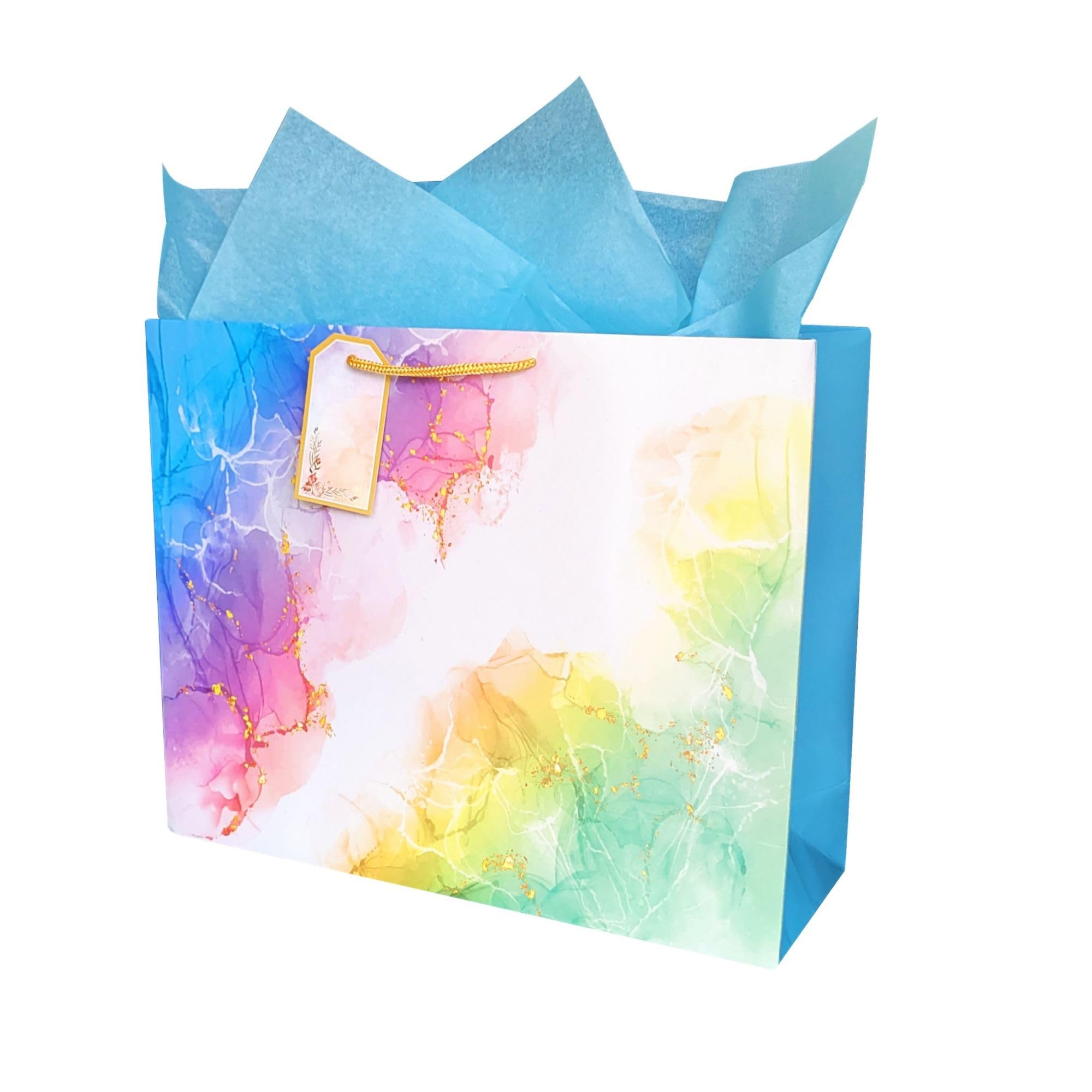 Gift Bags -Large Paper Bags for Return Gifts | Large Paper Gift Bag |Paper Gift Bag | Carry Bags for Gifting |Paper Bags -Goodie Bags with Tissue Paper and Thank You Card Gift Tag |Pack of 5 |Size 12x15x5 inches By Flora Paperbags Wedding | Birthday  (B0D62PMQXQ) Amazon Price History, Amazon Price Tracker