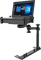 Vista 1 de RAM MOUNTS Soporte universal para laptop, instalación de pernos de asiento sin taladrar con bandeja resistente y brazo oscilante doble