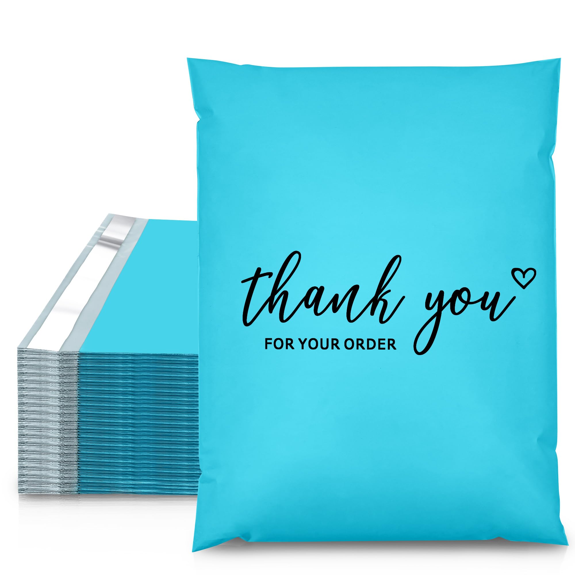 JinRuiKJ Thank You Poly Mailer 10x13 Inch 25 PCS, Shipping Bags for Clothing, Packaging Bags for Small Business, Strong Adhensive, Waterproof and