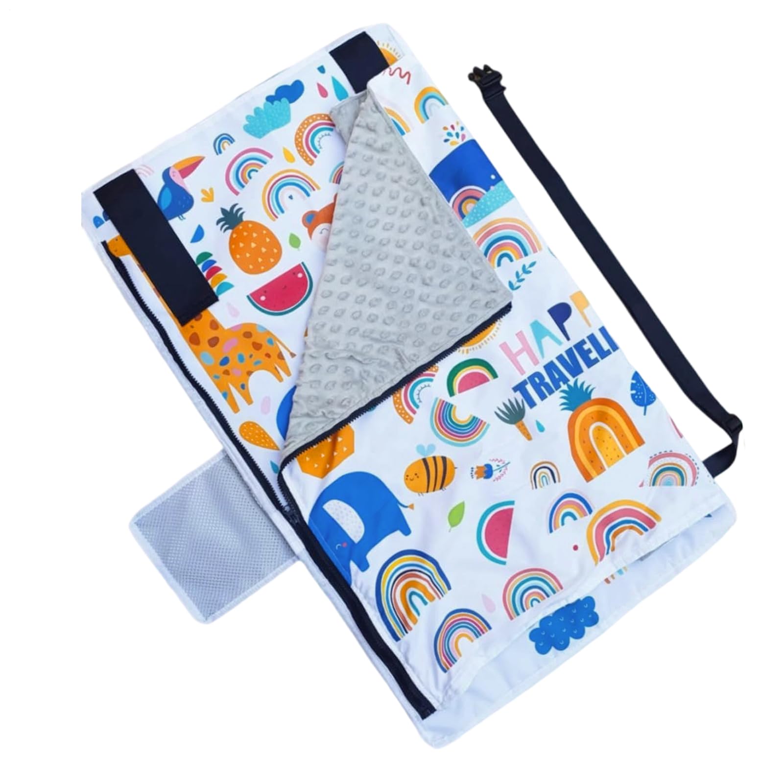Lit Avion Bébé,Prolongateur de Siège Avion Lit de Voyage pour Jeunes Voyageurs - Hamac de Voyage Pliable pour Garçons Filles Plage Camping Croisière Trains