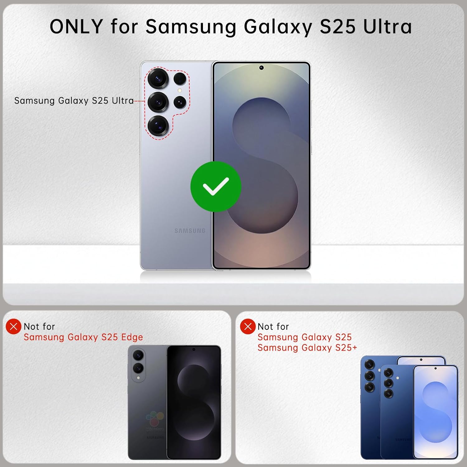 Crossbody Wallet Case for Galaxy S25 Ultra with Lanyard Strap Card Slot Holder RFID Blocking 360° Ring Kickstand,Magnetic Flip Folio Zipper Purse Case, PU Leather Cover Handbag,Beige - Image 2