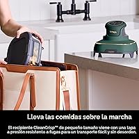Vista 11 de Ninja Crispi - Freidora de aire de vidrio 5 en 1, recipientes y tapas de 450 °F, no tóxico, 4 cuartos y 6 tazas, apto para microondas, congelador