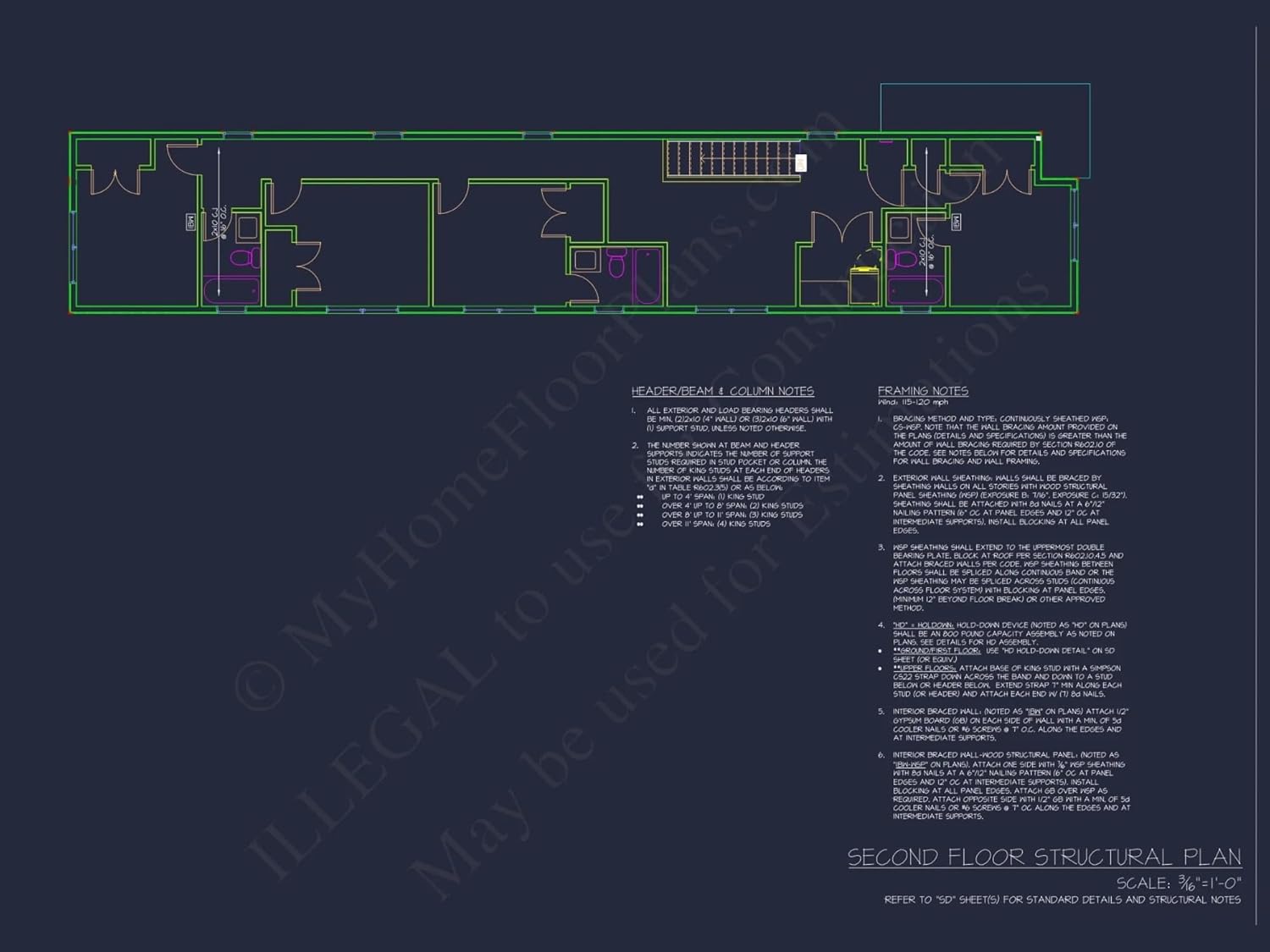 20-1671 House Plan - Modern Farmhouse Home Plan - 4-Bed, 3-Bath, 2,285 SF