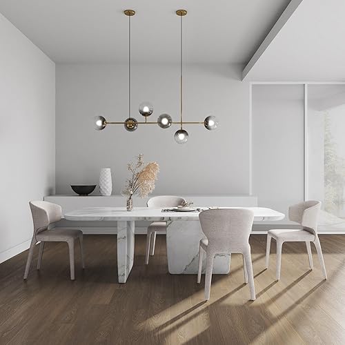 Miniatura 2 de Manhattan Comfort Conrad - Silla de comedor de tweed/metal de 17,3 pulgadas, color trigo (juego de 2) Trigo,Negro -,Crema,Gris,Saddle,NEGRO