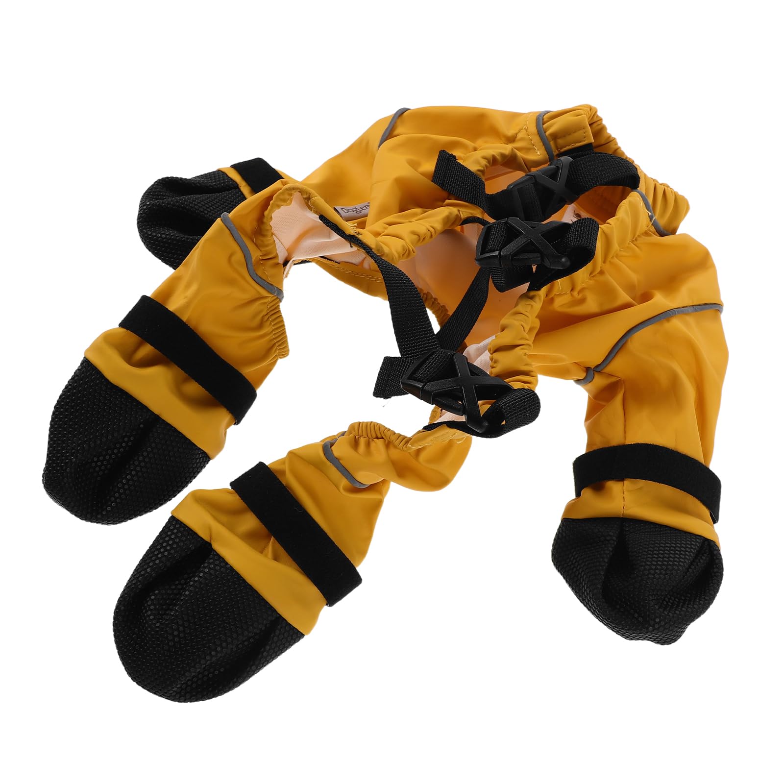 Combinaison de neige pour chien XS avec bottes imperméables jaunes