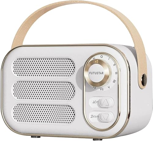 Altavoz Bluetooth retro, altavoces Bluetooth inalámbricos portátiles vintage con soporte de volumen fuerte, tarjeta TF, disco U, entrada AUX, estilo