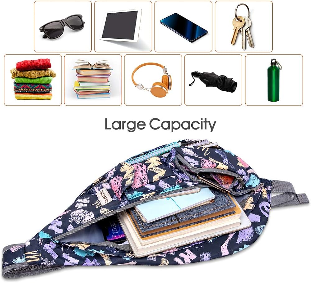 ZOMAKE Sling Bag for Women, Water Resistant Sling Backpack Lightweight Crossbody Backpack