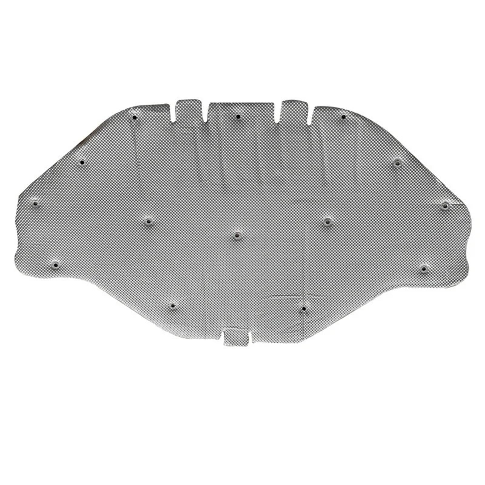 Car Hood Engine Insulation Pad for Benz for GLE ML W166 350 320 2012~2019 Car Hood Engine Insulation Pad Liner Cotton Soundproof Cover Heat Accessories(Silver)