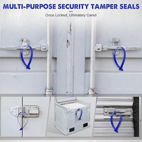 Miniatura 6 de 1000 sellos de plástico para puerta de camión, sellos de seguridad a prueba de manipulaciones, etiquetas de seguridad numeradas, cerraduras