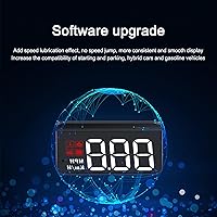 Vista 9 de Head Up Display, HUD GPS universal para coche, interfaz USB del velocímetro, velocidad, dirección de conducción, sobrevelocidad, código de falla