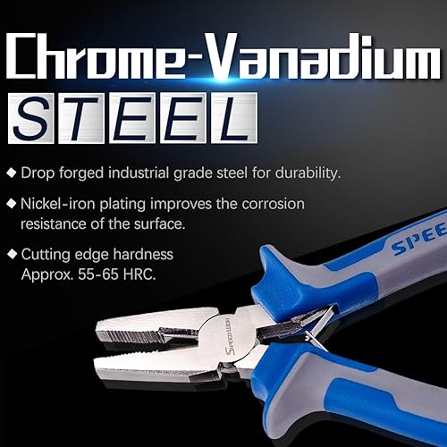 Miniatura 9 de SPEEDWOX Alicates de punta fina para hacer joyas, alicates de pesca de punta larga con mandíbula dentada, alicates de punta de aguja fina, alicates