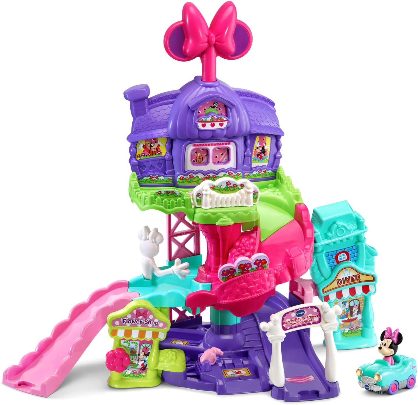 VTech Go! Go! Smart Wheels - Disney Minnie Mouse Around Town Playset