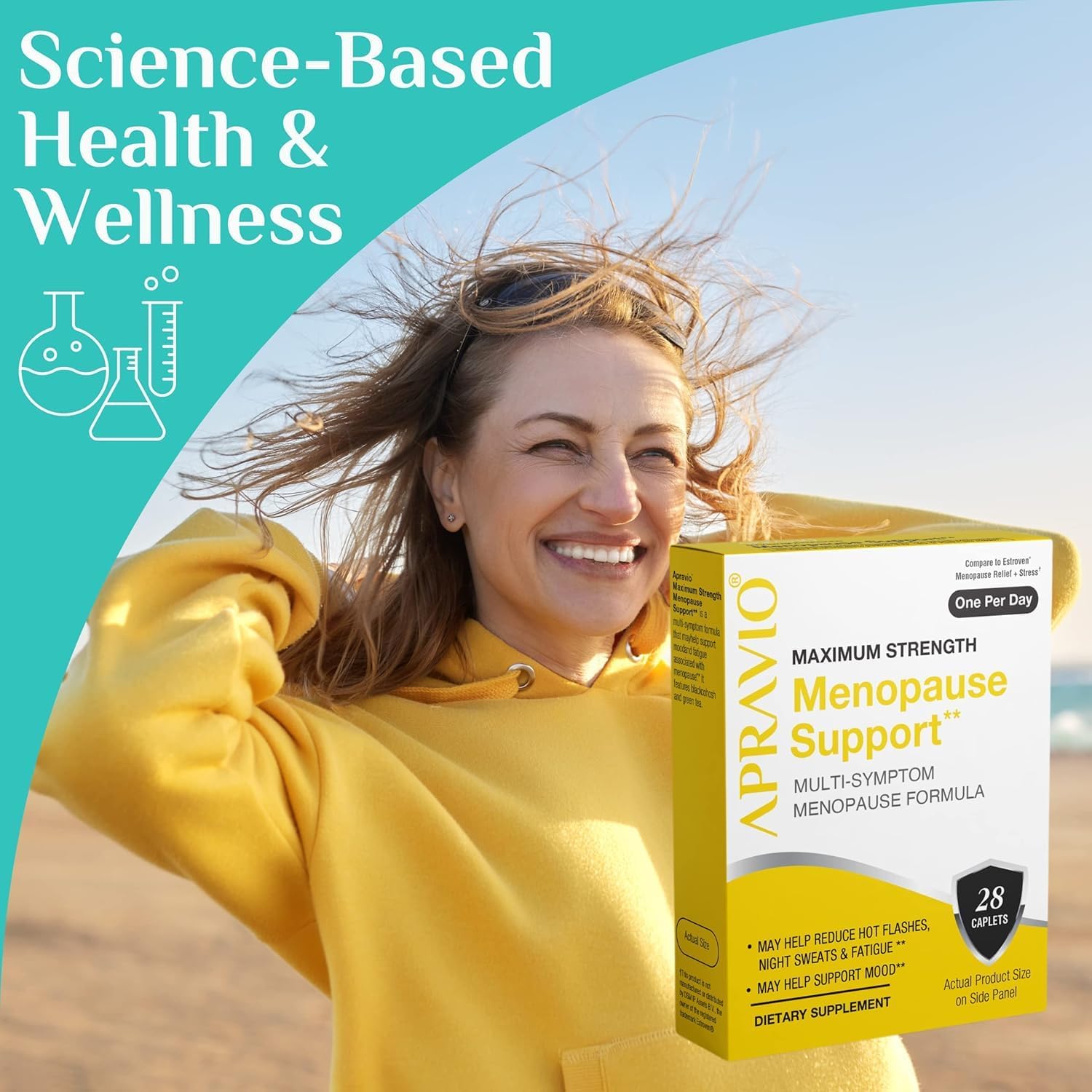 Menopause Support, Menopause Relief for Women, Reduce Hot Flashes, Night Sweats & Mood Swings, Maximum Strength Hormone Balance, 28ct - Image 3