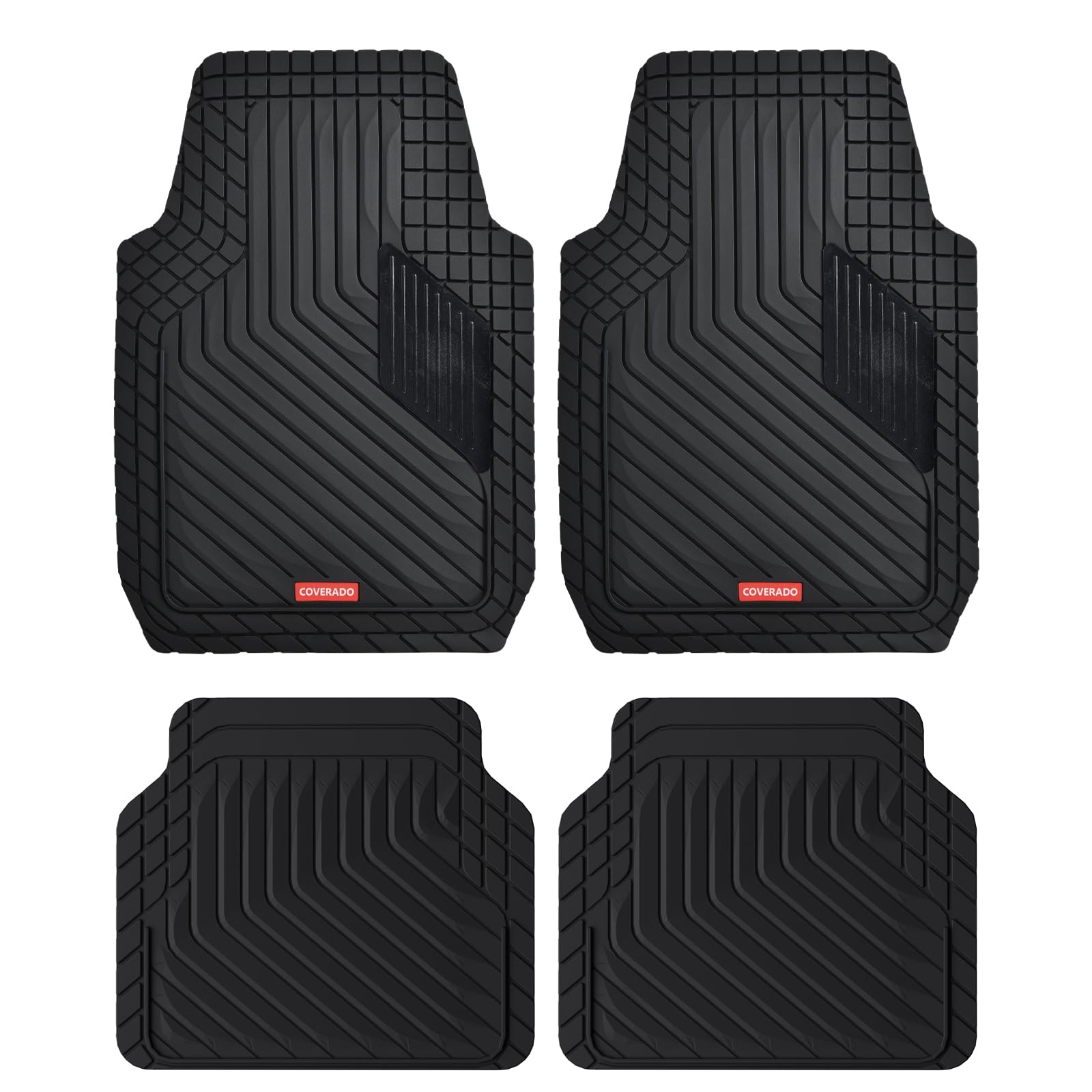 Coverado Heavy-Duty PVC Car Floor Mats