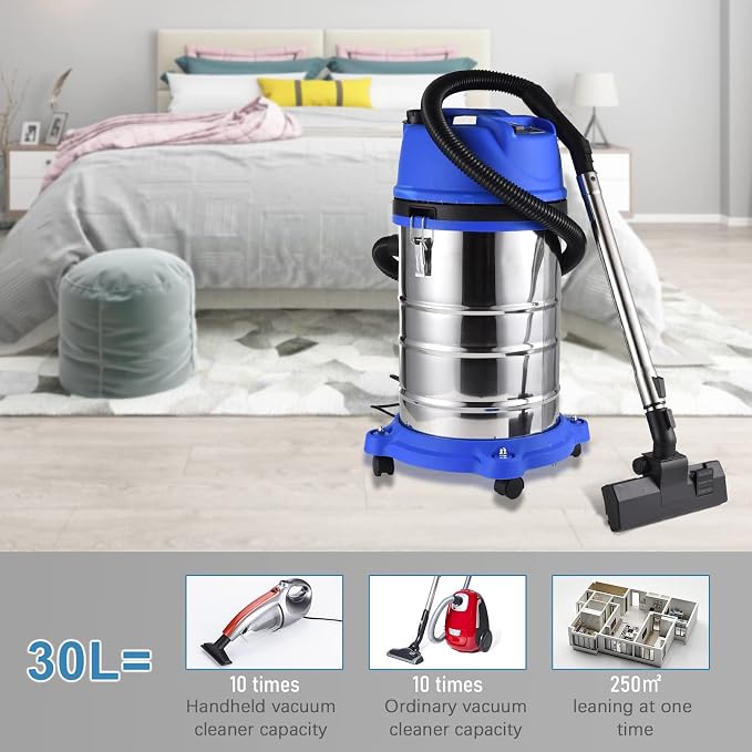 Aspiradora húmeda y seca 1600W con 30L y 18Kpa miniatura 7