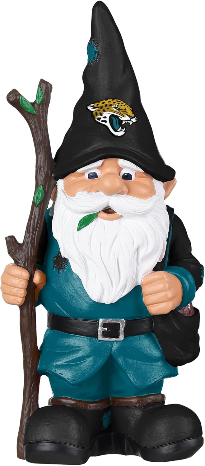 NFL Team Logo Holding Stick Garden Statue Outdoor Gnome