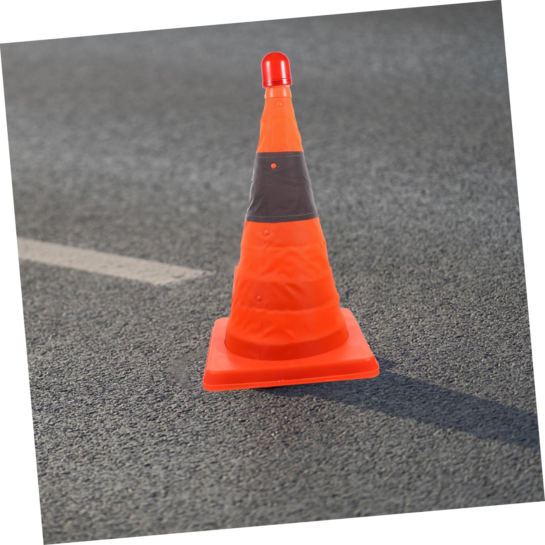 COSMEVIVI 45cm Collapsible Cones Multi-Purpose Traffic Cones Led Light High Visibility