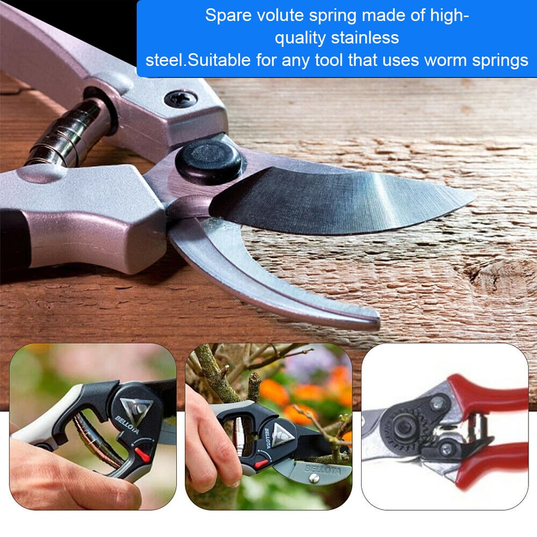 Lot De 6 Ressorts Pour Sécateur De Jardin En Acier Inoxydable - 6 Cm, 7 Cm, 8