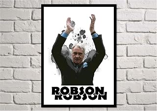 A3 BOBBY ROBSON NEWCASTLE PRINT, WALL ART, GIFT DISPLAY (UNFRAMED)