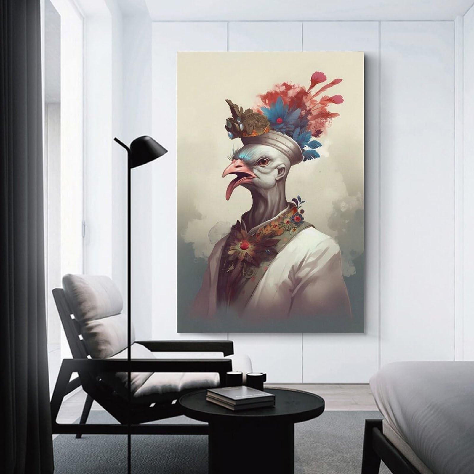 Junmoney Turkey Whimsical Wall Picture Print 24x36inch(60x90cm), for Corridors, Hallways Or Apartment Entries, Wall Decor to Refresh Empty Corners
