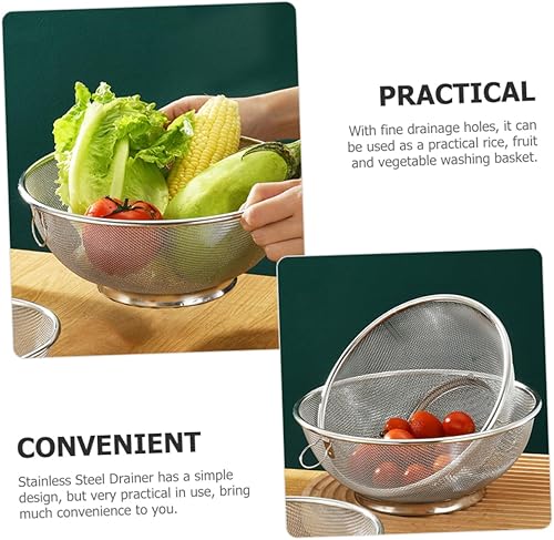Miniatura 4 de Colador de arroz Colador Colador de Metal Filtro de malla fina de acero inoxidable Filtro 7.9 in de diámetro