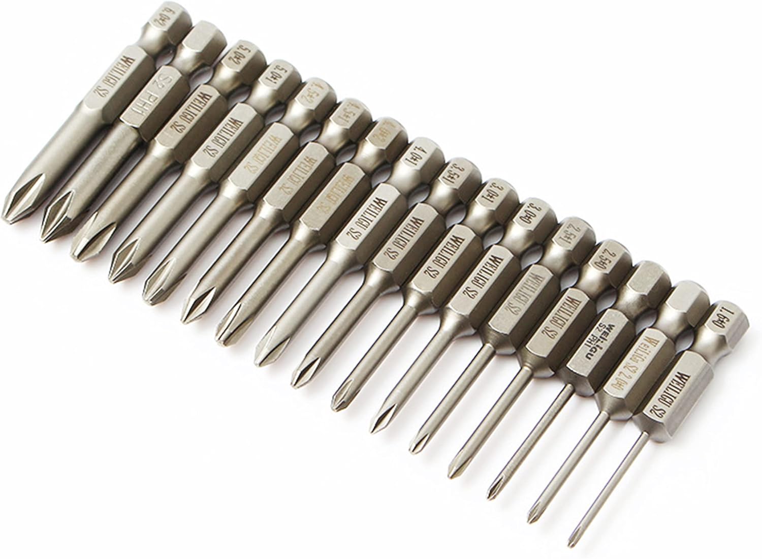 FixtureDisplays® Phillips Screwdriver Drill Bit Set 16 PC