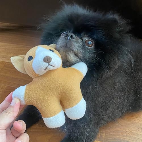 Miniatura 5 de BONBI ALCON Juguete para niños Kamukamu Dog Bull Terrier, juguete de peluche masticable para perros, con silbato