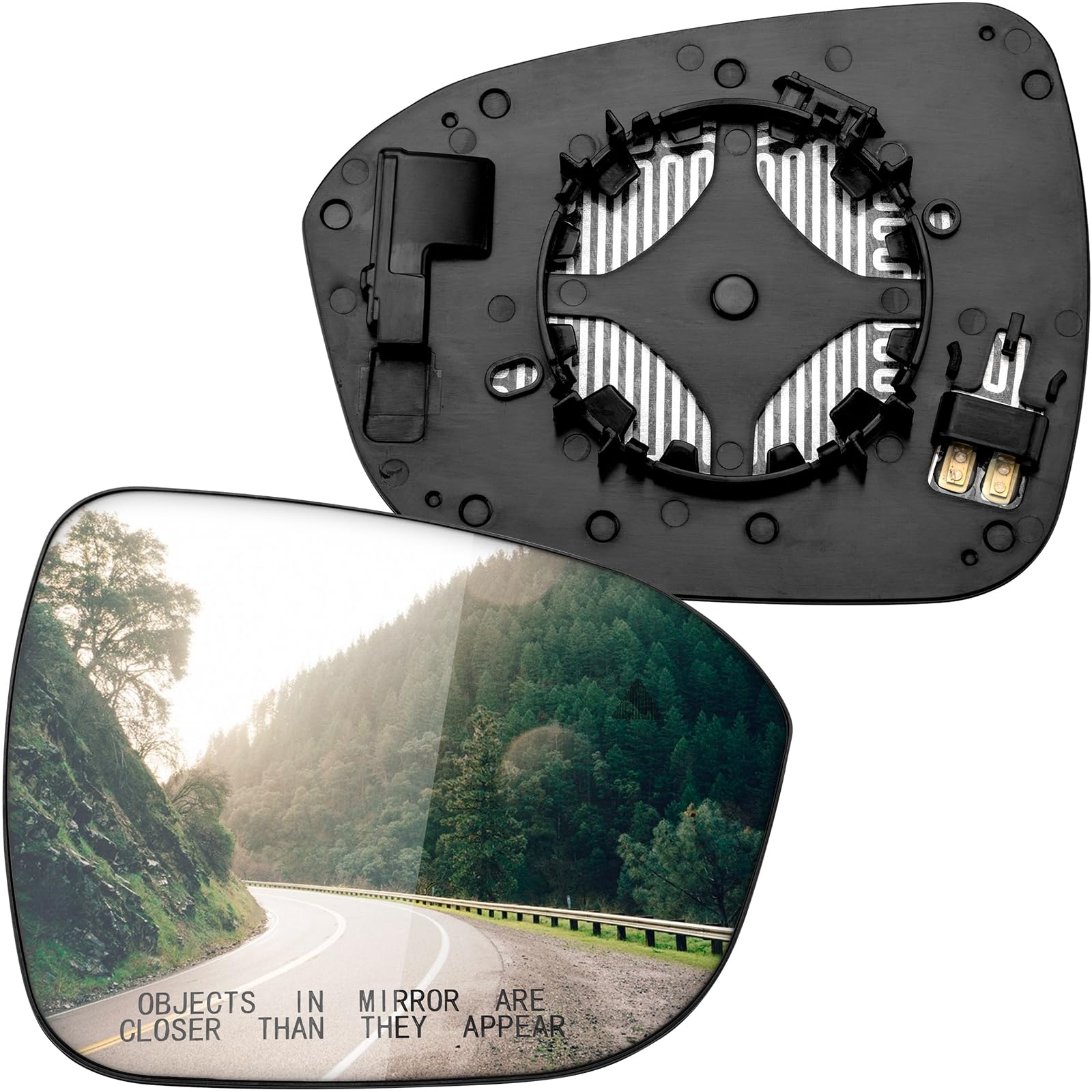 LOIYLLEN Passenger Side Mirror Replacement for Nissan Rogue 2021 2022 2023 2024 - Right Side Mirror Glass, Rear View Mirrors Glass with Power Heated &