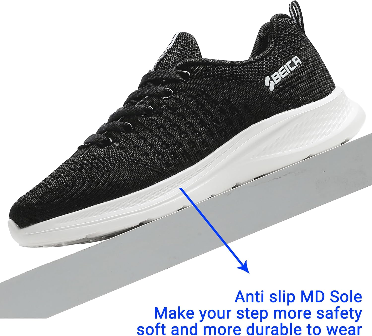 Beita Running Shoes for Women Non Slip Walking Sneakers Breathable Sports Shoes for Gym Travel Work Food Service Platform Comfortable All Day Lightweight - Image 7
