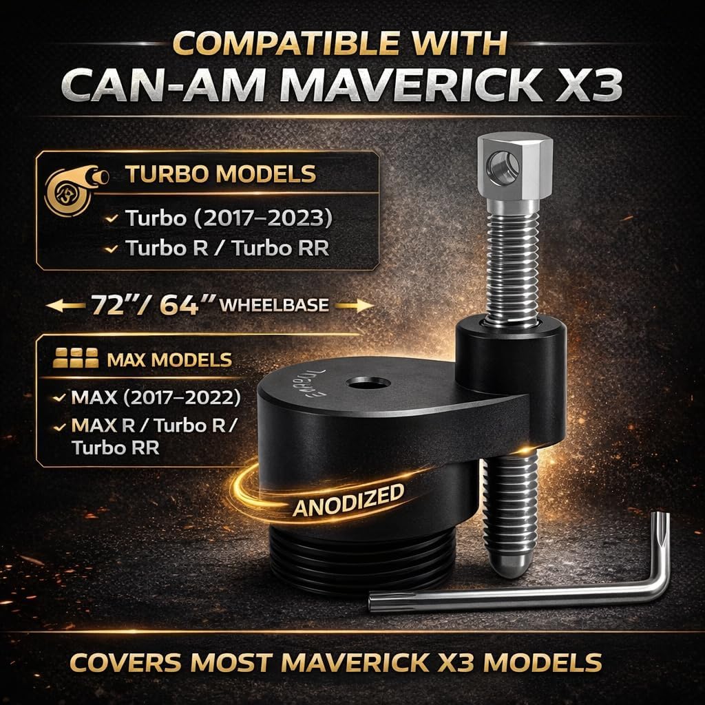 EVRBUL Belt Removing Tool Fit for Can-Am Defender HD10 Pro Maverick 2006-2021 Compatible with Can-Am Maverick X3 Turbo MAX 2017-2020 Fits 72”/64” Wheel Base Width Replace # 708200720 52900008 (Black)