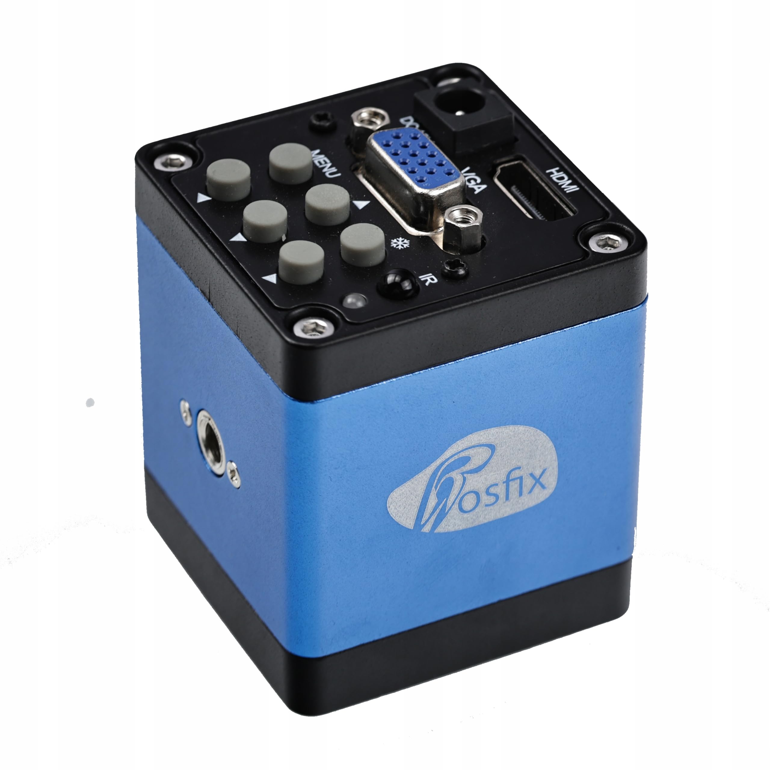 Rosfix Draco Blue PRO 3 w 1 - profesjonalny mikroskop cyfrowy | kamera HDMI i VGA | powiększenie 100x | platforma aluminiowa | idealny do przemysłu, elektroniki i badań