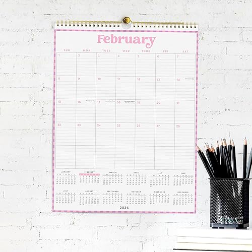 Miniatura 30 de PAPERAGE Calendario 2026, 12 meses (enero de 2026 a diciembre de 2026), pequeño (9 x 11 pulgadas), calendario minimalista de pared y escritorio