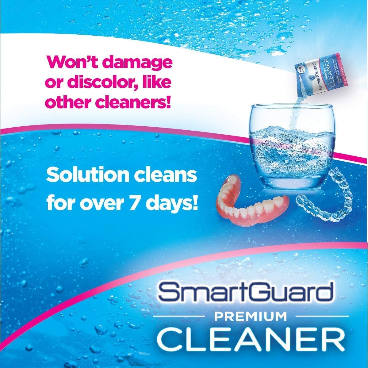 SmartGuard Premium CLEANER and CLEANING CASE for Clear Braces, Retainer, Dental Oral Night Guard