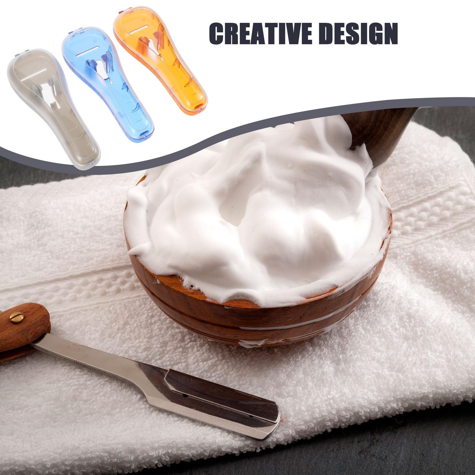 Estuche Protector Portátil para Afeitadoras de Barba para Hombre, 3 Piezas de PC Ecológico, Caja de Almacenamiento Adecuado para Viaje y Uso Diario Color