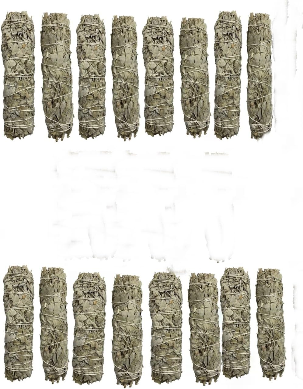 ExcIdea Supersaver 16 pcs Pack Indian White Sage Bundle Smudging Sticks 26-33 GMS 6 inches Each