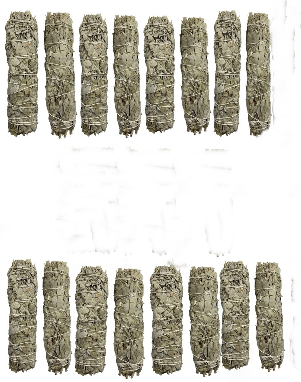 ExcIdea Supersaver 16 pcs Pack Indian White Sage Bundle Smudging Sticks 26-33 GMS 6 inches Each