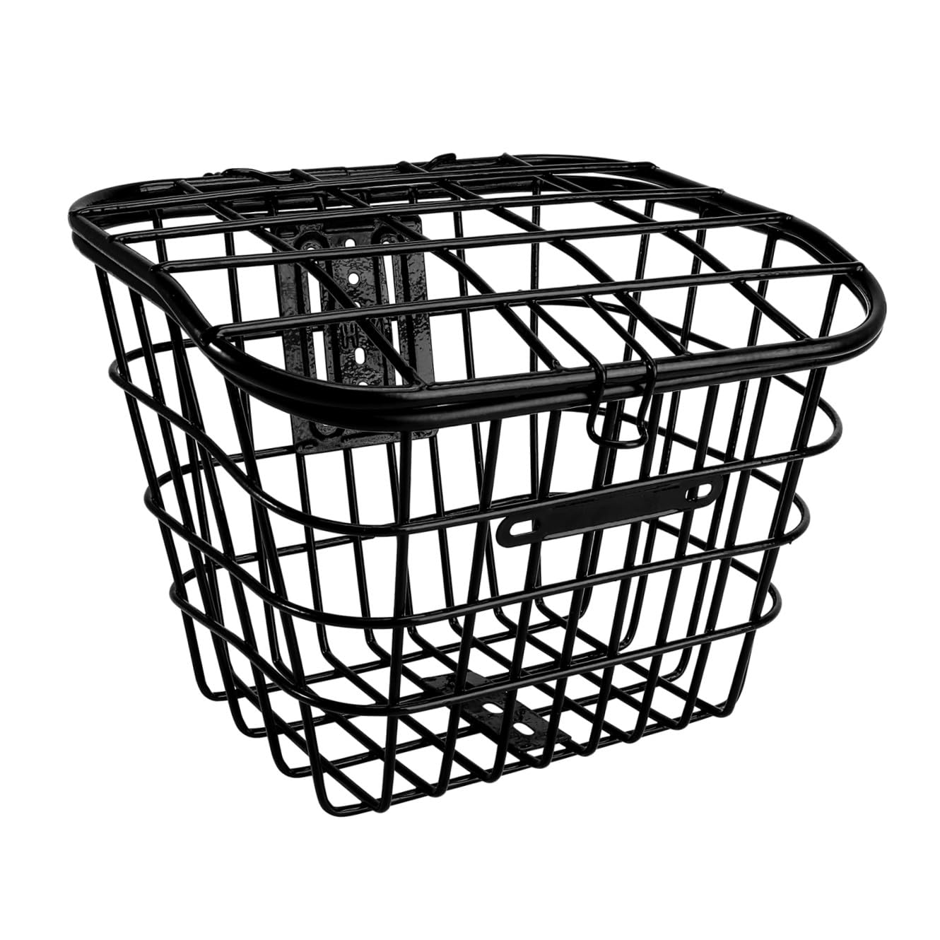 TOYANDONA Cestino Anteriore in Acciaio Inox per Bici e Veicoli Elettrici Ampia capacità e Installazione Semplificata, Accessori Inclusi per Uso Pratico Quotidiano