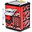 ATM Piggy Bank for Boys Girls, Vcertcpl Mini ATM Coin Bank Money Saving Box with Password, Kids Safe Money Jar for Adults with Auto Grab Bill Slot, Great Gift Toy Bank for Kids(Camouflage Red)