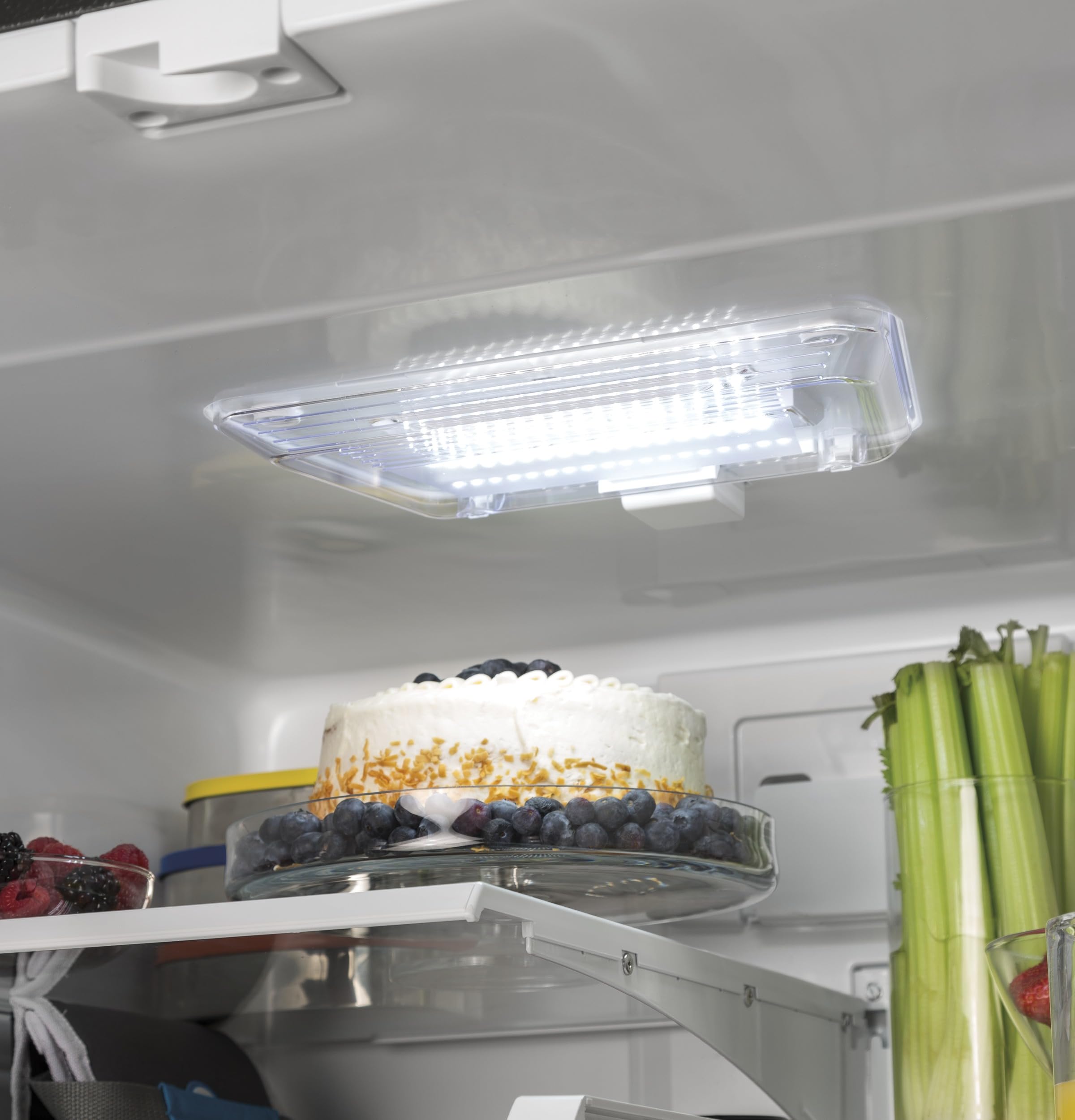 GE Profile 21.9 Cu. Ft. Counter Depth French Door Refrigerator W/Internal Dispenser In Fingerprint Resistant Stainless on Fridge.com - View 5